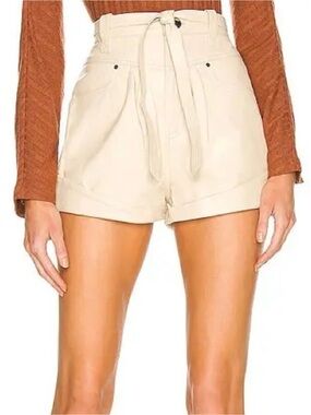 L'Academie SAVON LEATHER SHORTS